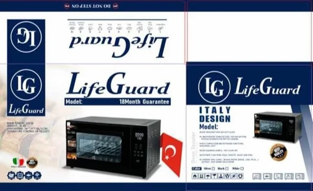 توستر دیجیتال لایف گارد (Lifeguard) حجم ۶۰ لیتر؛