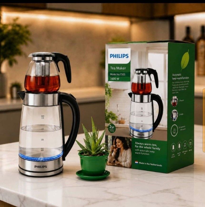 چای‌ساز فیلیپس کد S226؛ ترکیبی از قدرت، ظرفیت و زیبایی مدرن