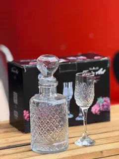 تنگ و گیلاس ۶ عددی مدل تورین آرت | ست شیک پذیرایی و سرو نوشیدنی