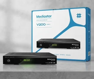 گیرنده دیجیتال MediaStar مدل V200 | کیفیت Full HD و ۱۲ ماه اشتراک رایگان